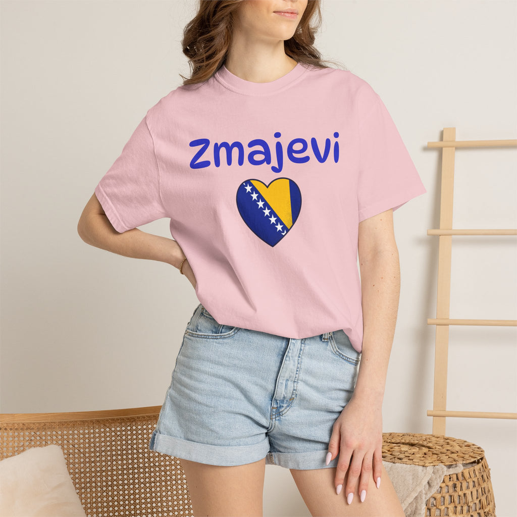 Zmajevi Heart T-Shirt – Bosnian Flag Pride Tee (Balkan Haus)