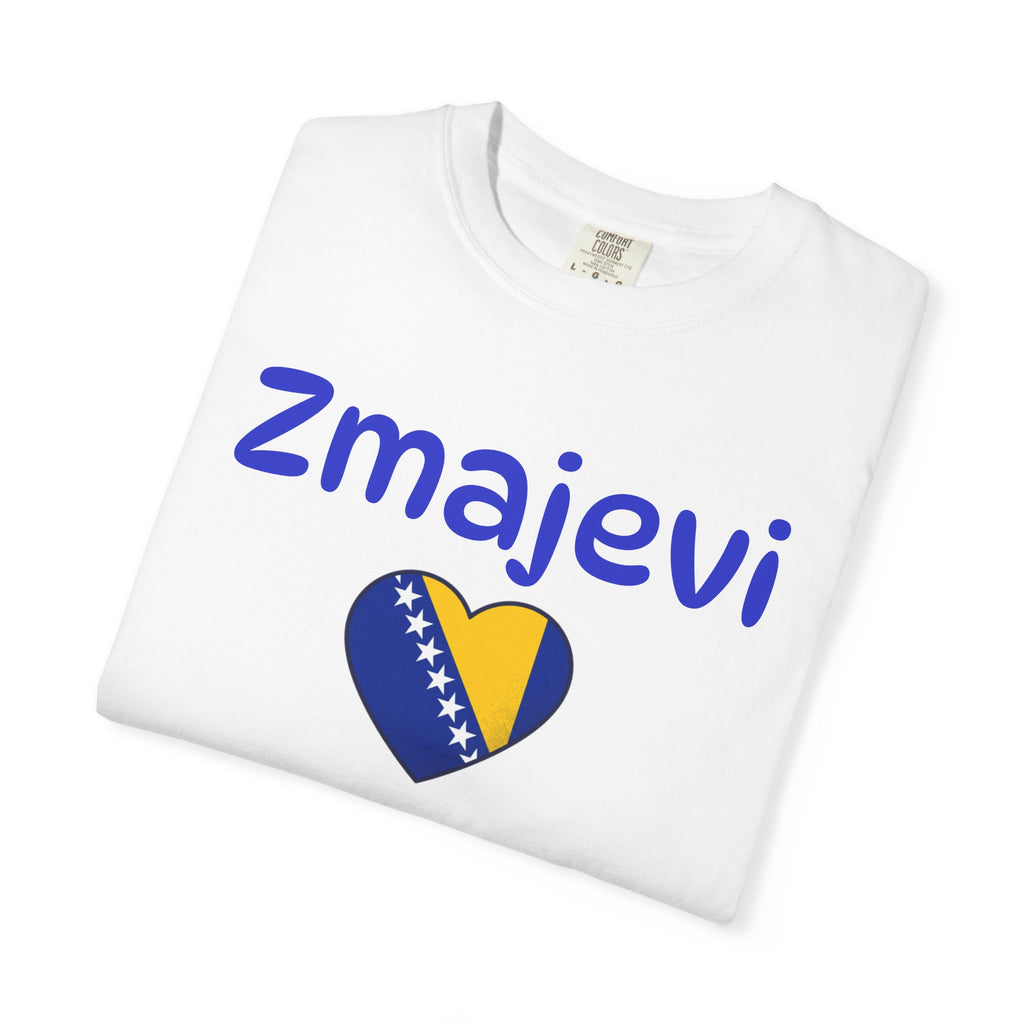 Zmajevi Heart T-Shirt – Bosnian Flag Pride Tee (Balkan Haus)