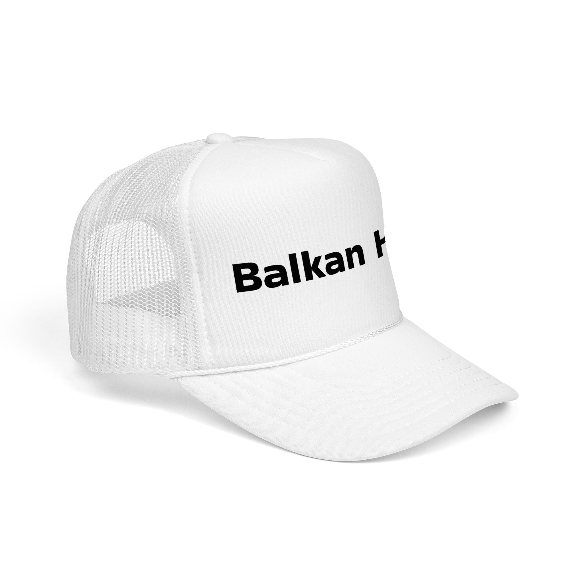 Balkan Haus Foam Trucker Hat — Mesh Back Logo Cap