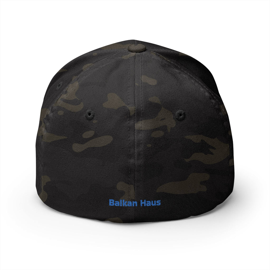 Bosnia Flag Embroidered Cap — Balkan Haus Closed‑Back Baseball Hat