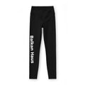 Balkan Haus Women's Luxe Leggings — Vertical Logo Yoga & Athleisure Pants