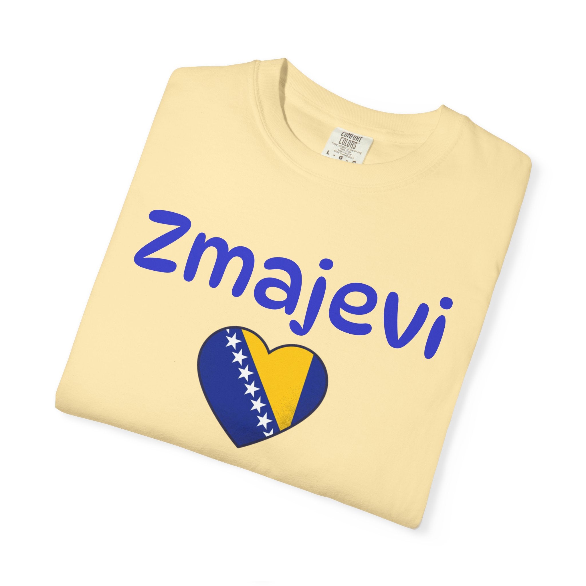Zmajevi Heart T-Shirt – Bosnian Flag Pride Tee (Balkan Haus)