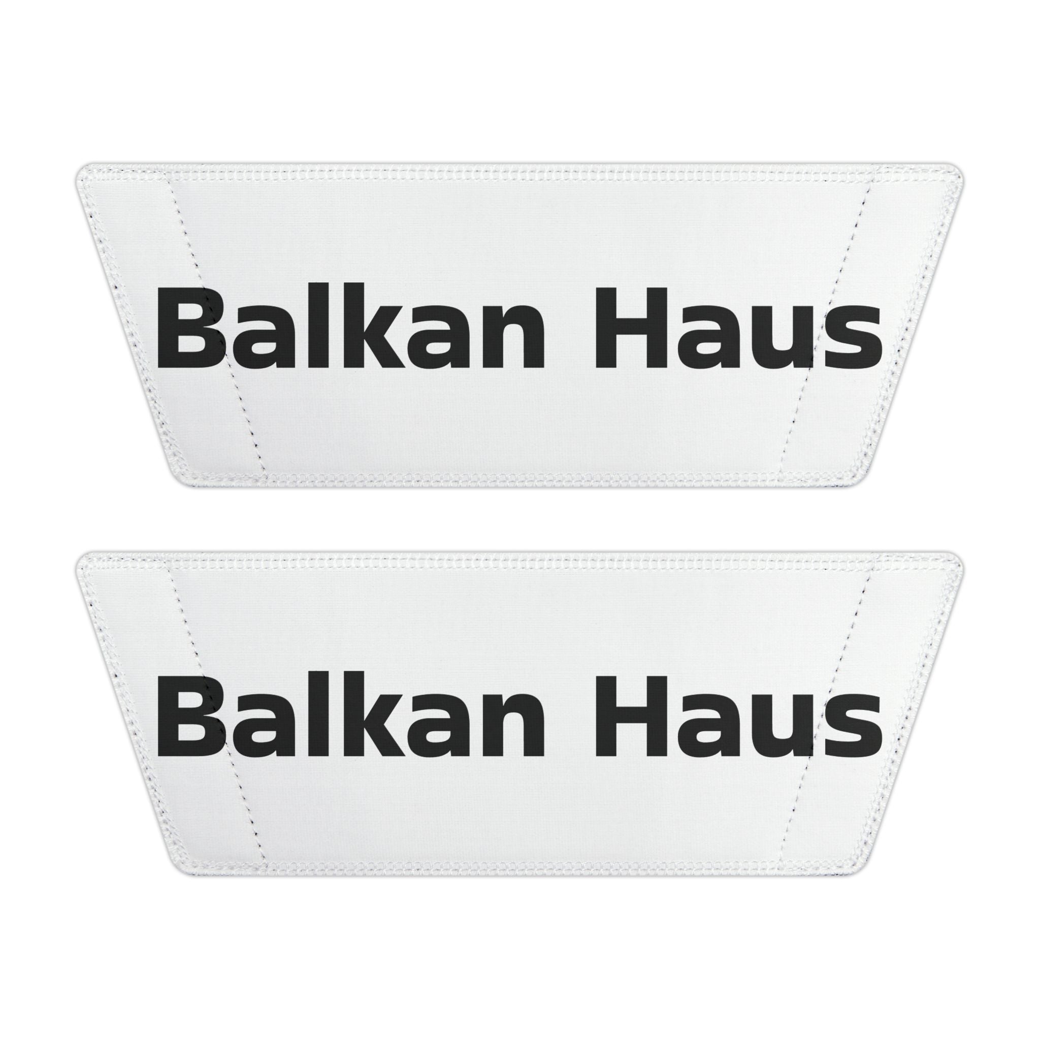 Women’s Removable-Strap Slide Sandals — Custom Text Logo White Comfort Slides