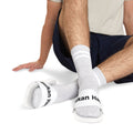 Men's Removable-Strap Slide Sandals — Customizable White Pool & Casual Slides