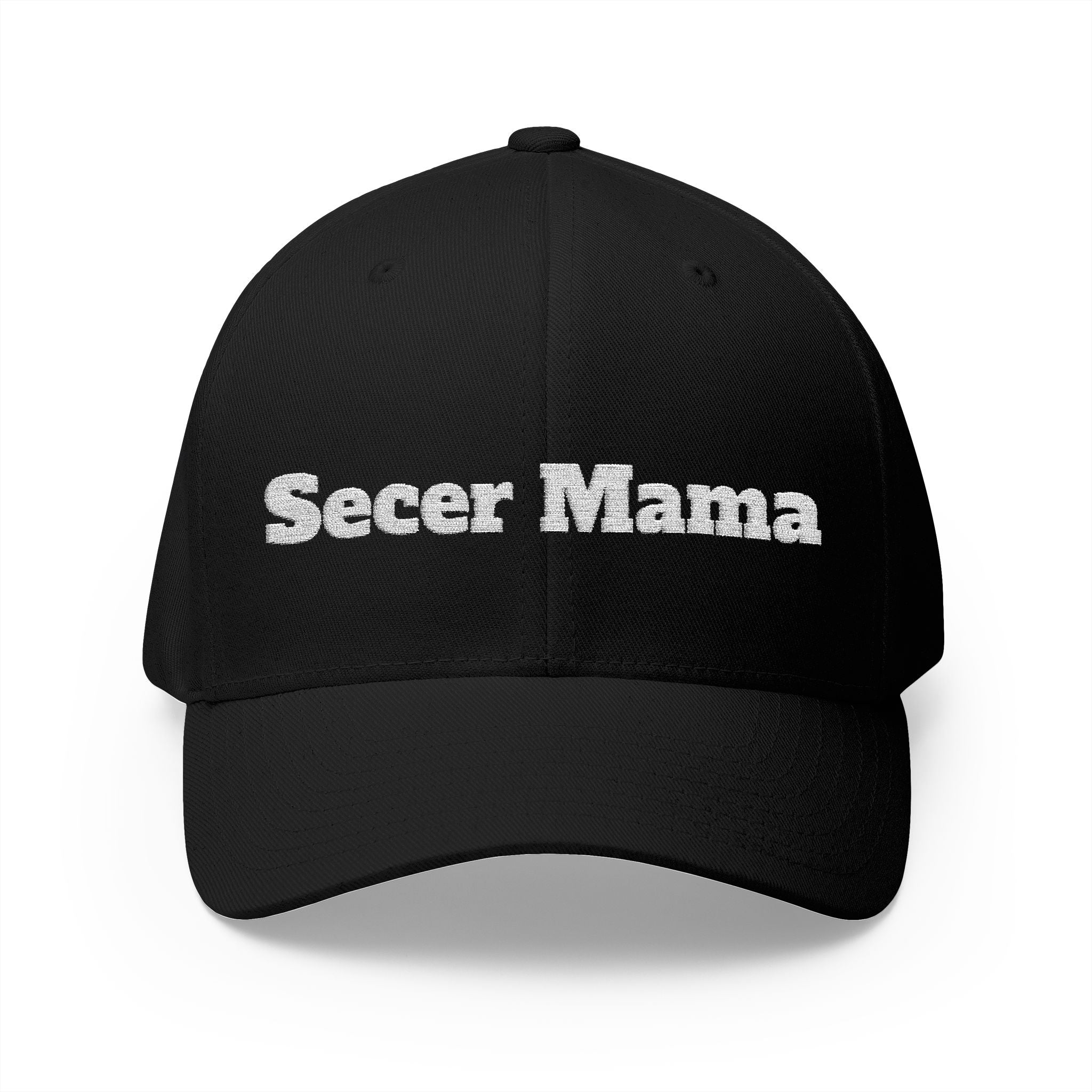Embroidered "Secer Mama" Closed-Back Cap — Balkan Haus Mom Hat