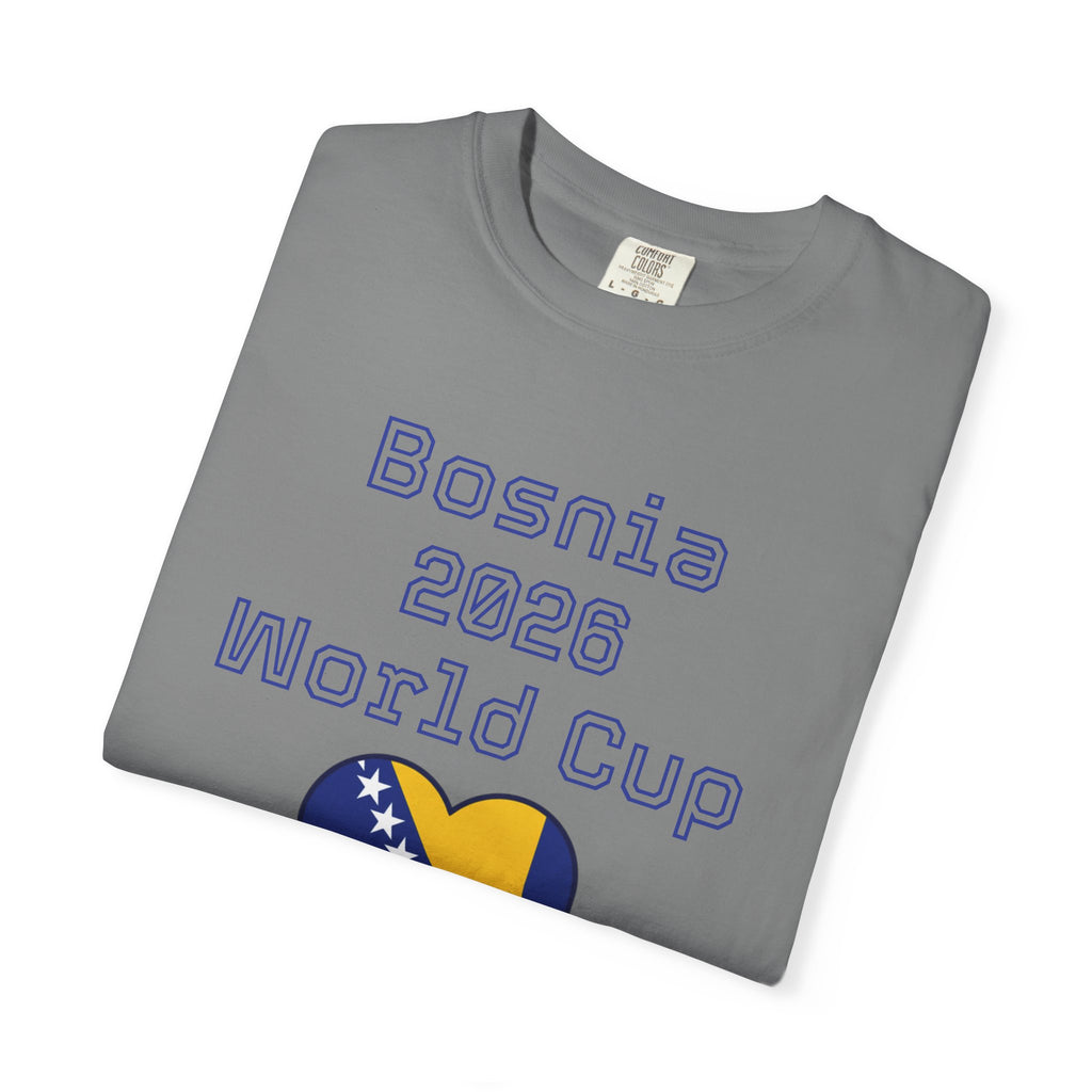 Bosnia 2026 World Cup T-Shirt — Heart Flag Soccer Fan Tee