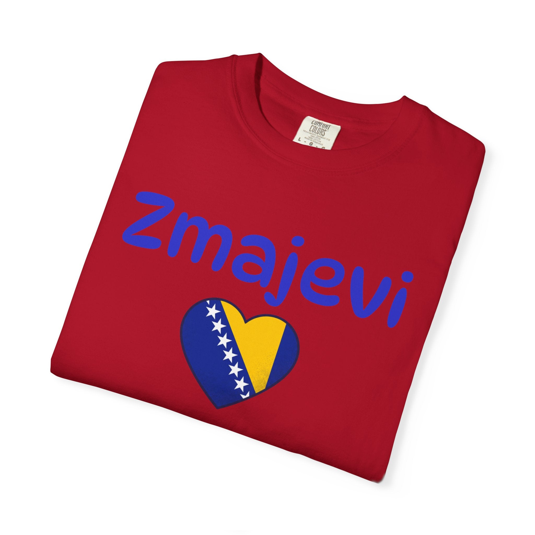 Zmajevi Heart T-Shirt – Bosnian Flag Pride Tee (Balkan Haus)