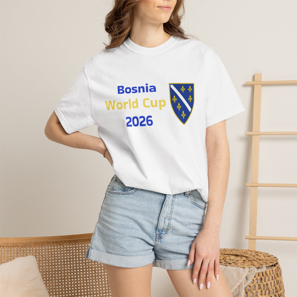 Bosnia World Cup 2026 T-Shirt – Bosnia Crest Soccer Fan Tee