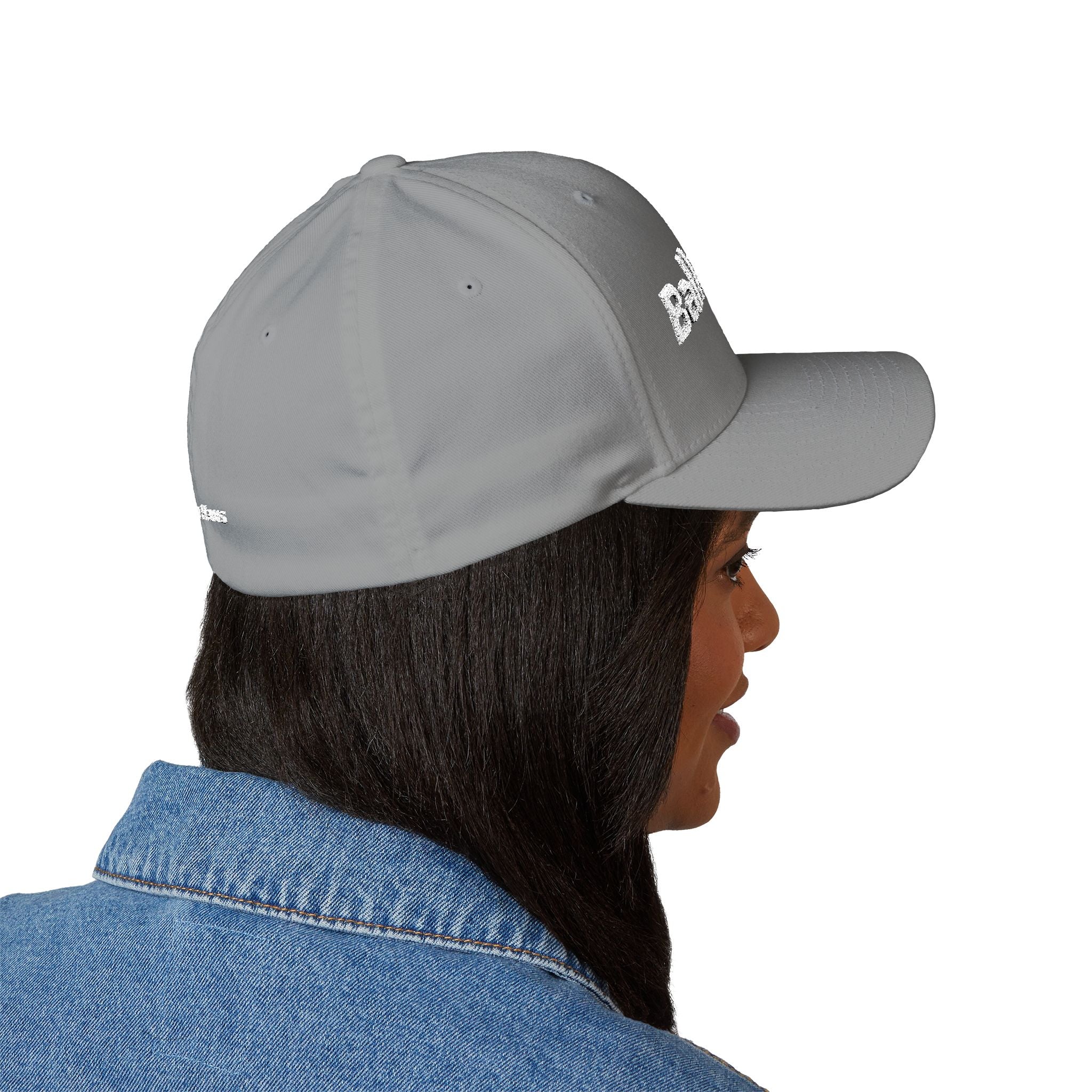 Balkan Haus Embroidered Cap — Minimal White Structured Hat