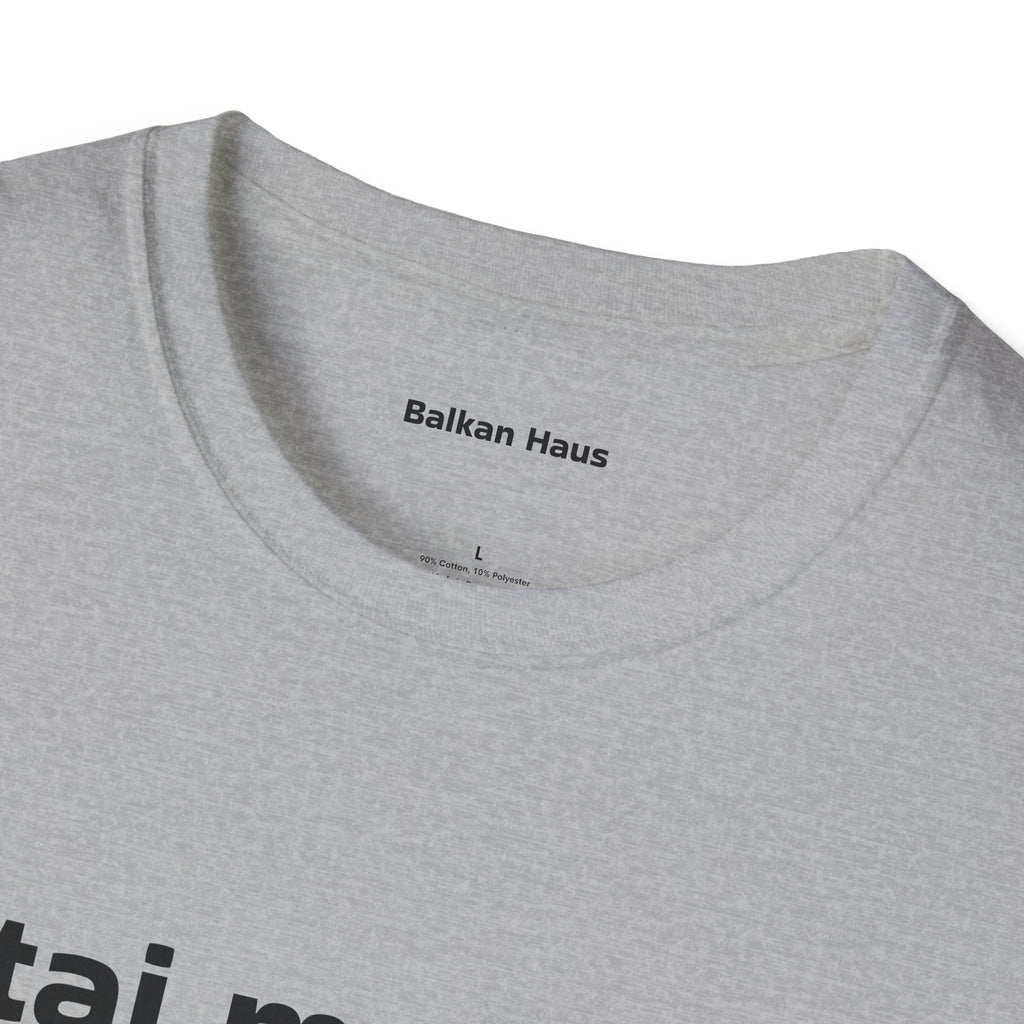 'Giftaj me beboo' Balkan Haus T-Shirt — Funny Bosnian Phrase Tee