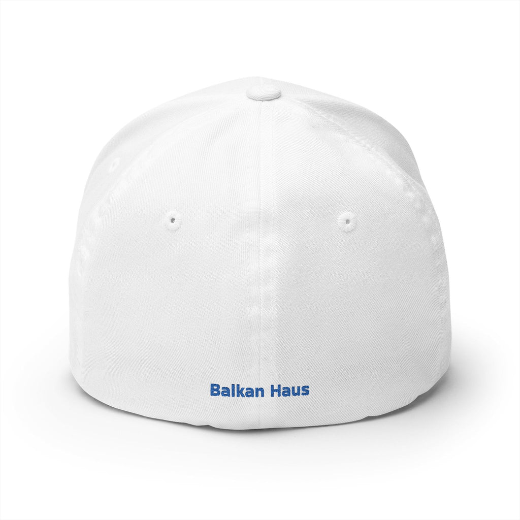 Bosnia Flag Embroidered Cap — Balkan Haus Closed‑Back Baseball Hat