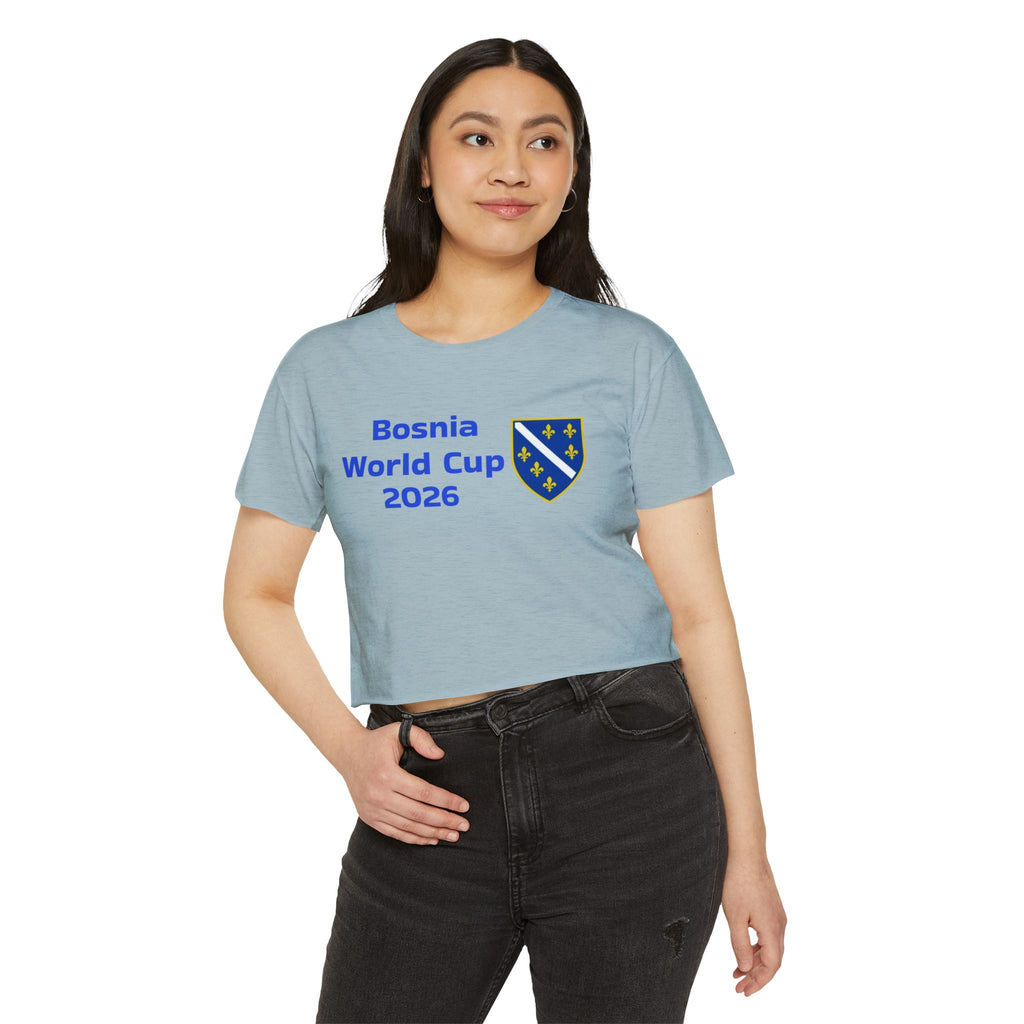 Bosnia World Cup 2026 Crop Top — Balkan Haus Festival Tee