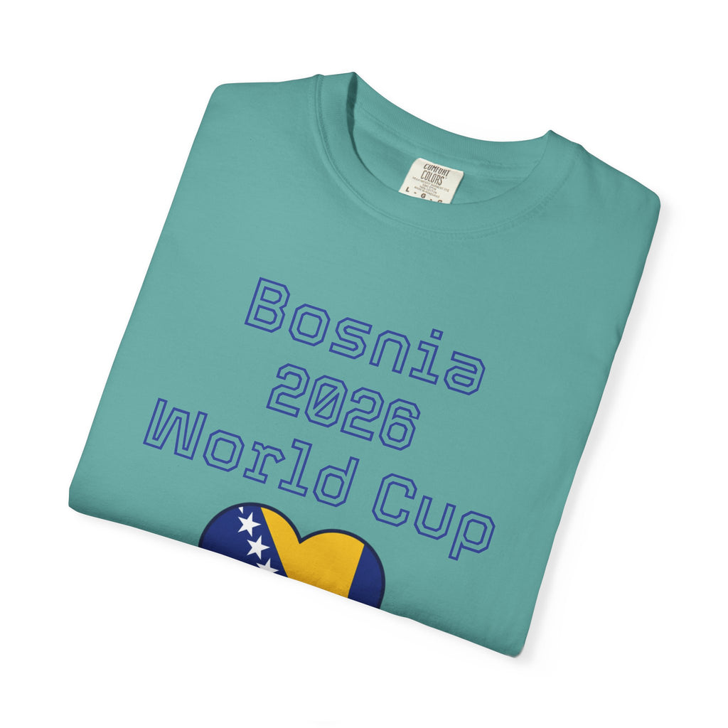Bosnia 2026 World Cup T-Shirt — Heart Flag Soccer Fan Tee