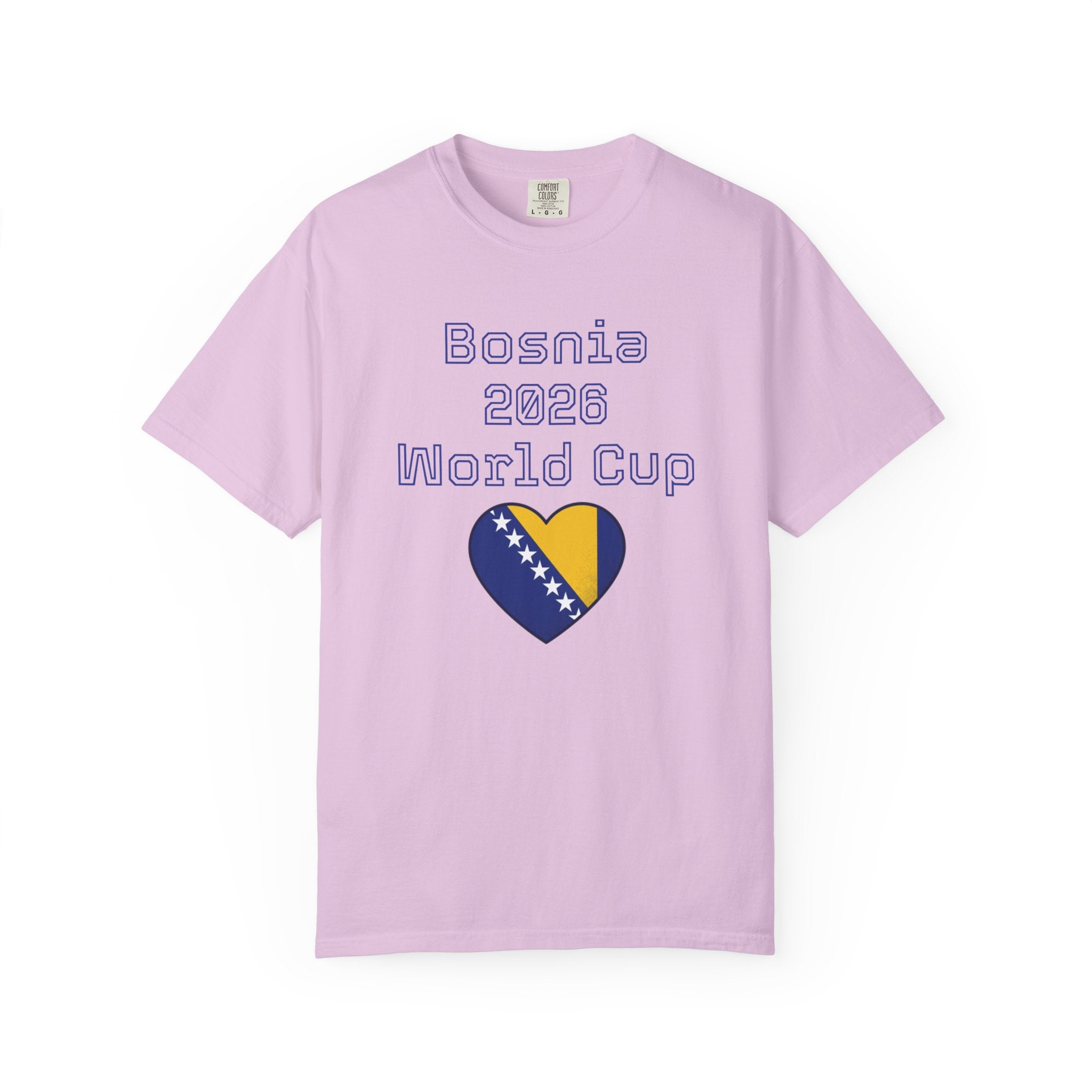 Bosnia 2026 World Cup T-Shirt — Heart Flag Soccer Fan Tee