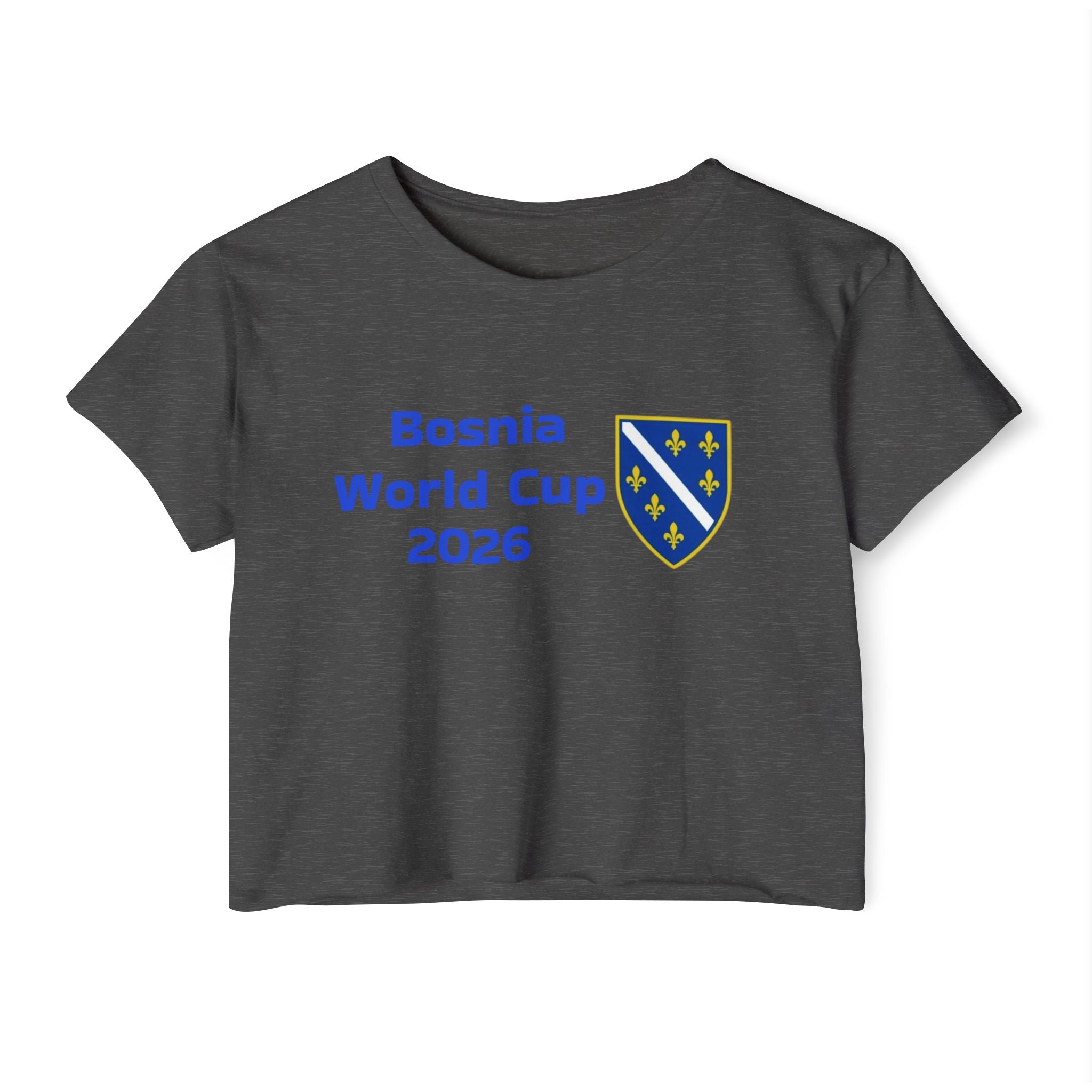 Bosnia World Cup 2026 Crop Top — Balkan Haus Festival Tee