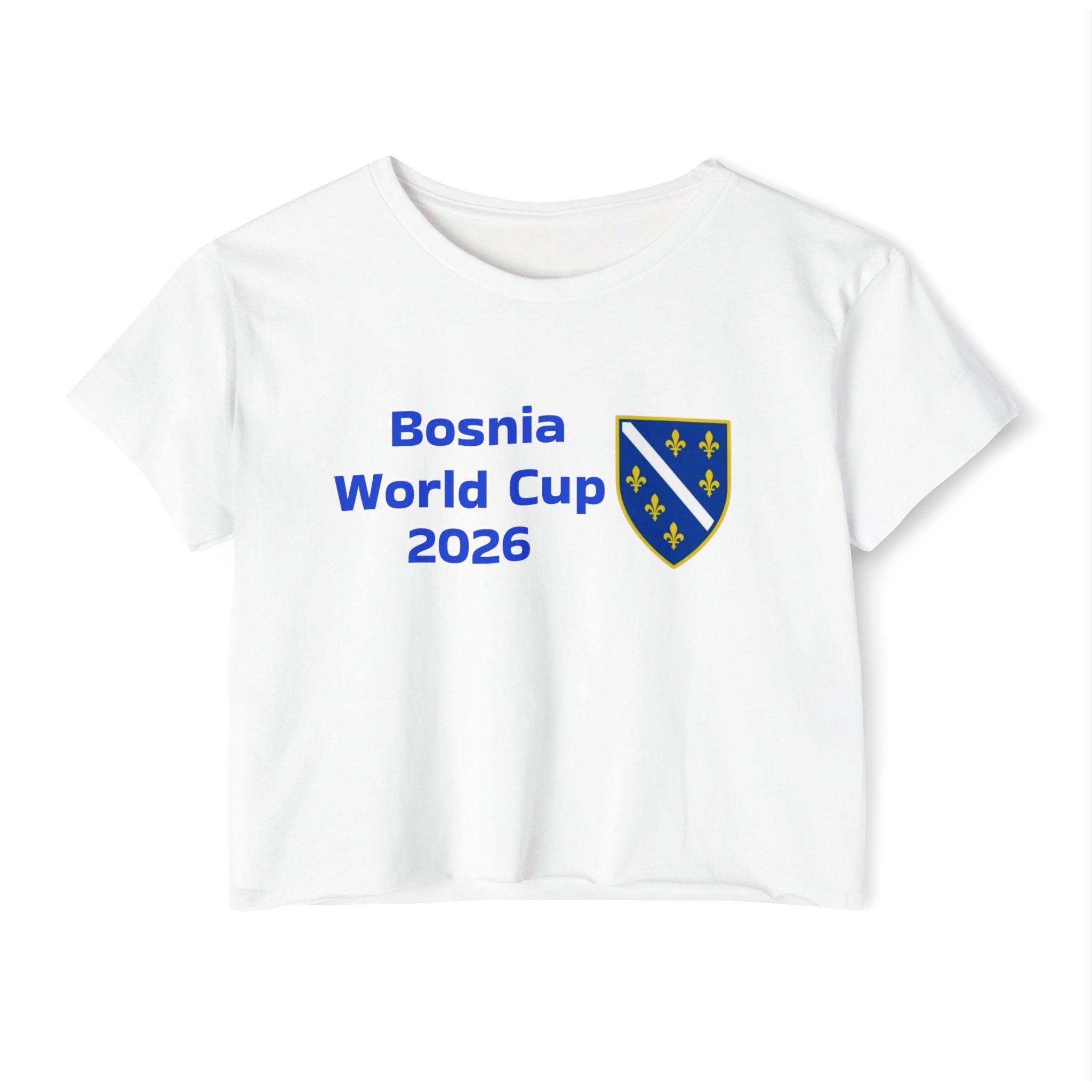 Bosnia World Cup 2026 Crop Top — Balkan Haus Festival Tee