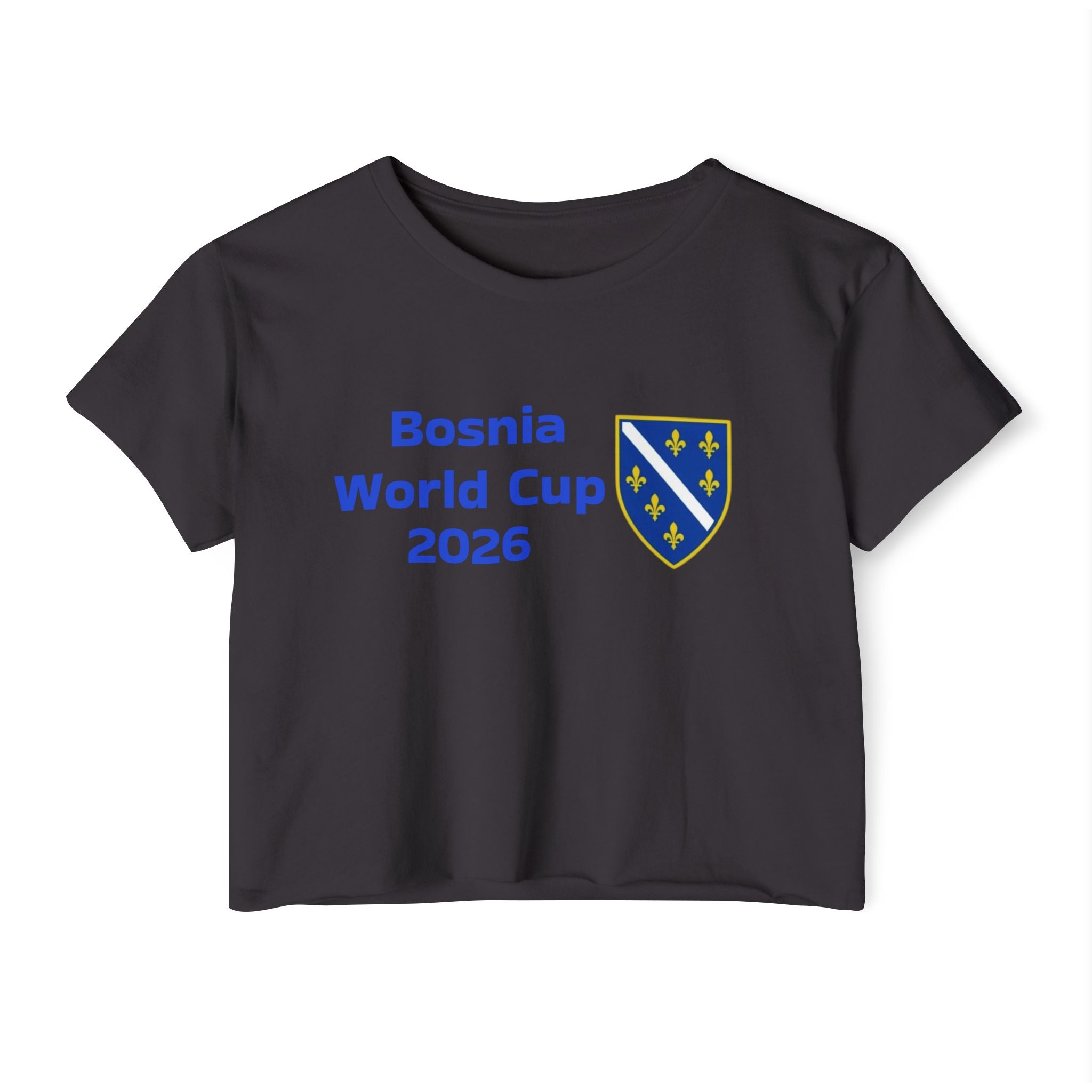 Bosnia World Cup 2026 Crop Top — Balkan Haus Festival Tee