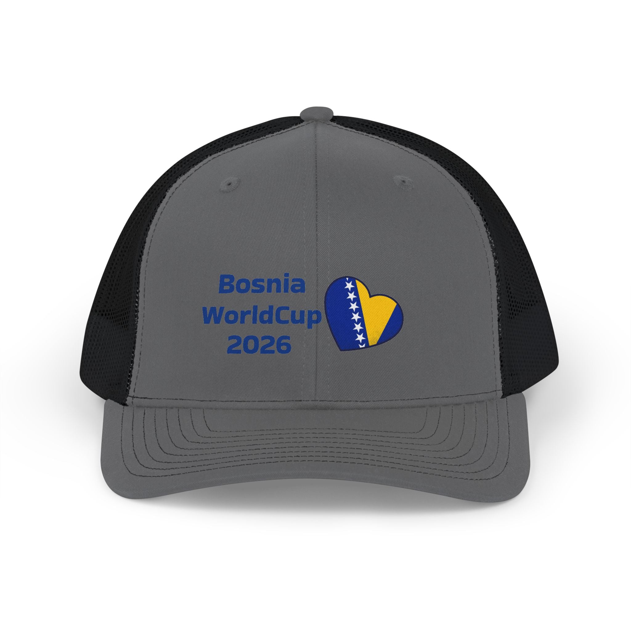 Bosnia World Cup Snapback Trucker Cap — 2026 Football Fan Mesh Hat