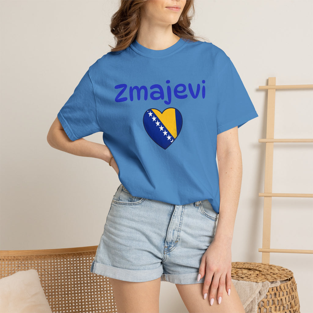 Zmajevi Heart T-Shirt – Bosnian Flag Pride Tee (Balkan Haus)