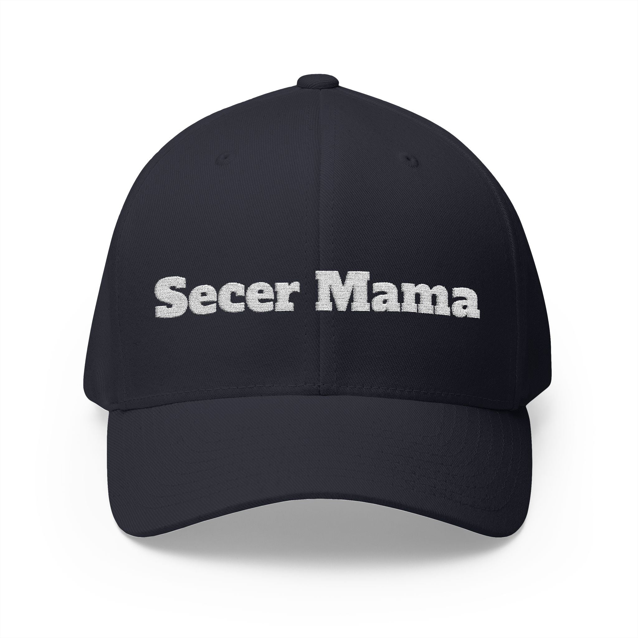 Embroidered "Secer Mama" Closed-Back Cap — Balkan Haus Mom Hat