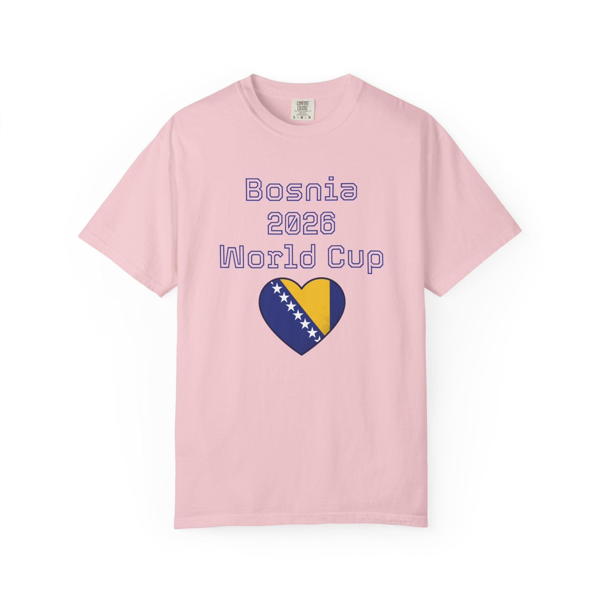 Bosnia 2026 World Cup T-Shirt — Heart Flag Soccer Fan Tee