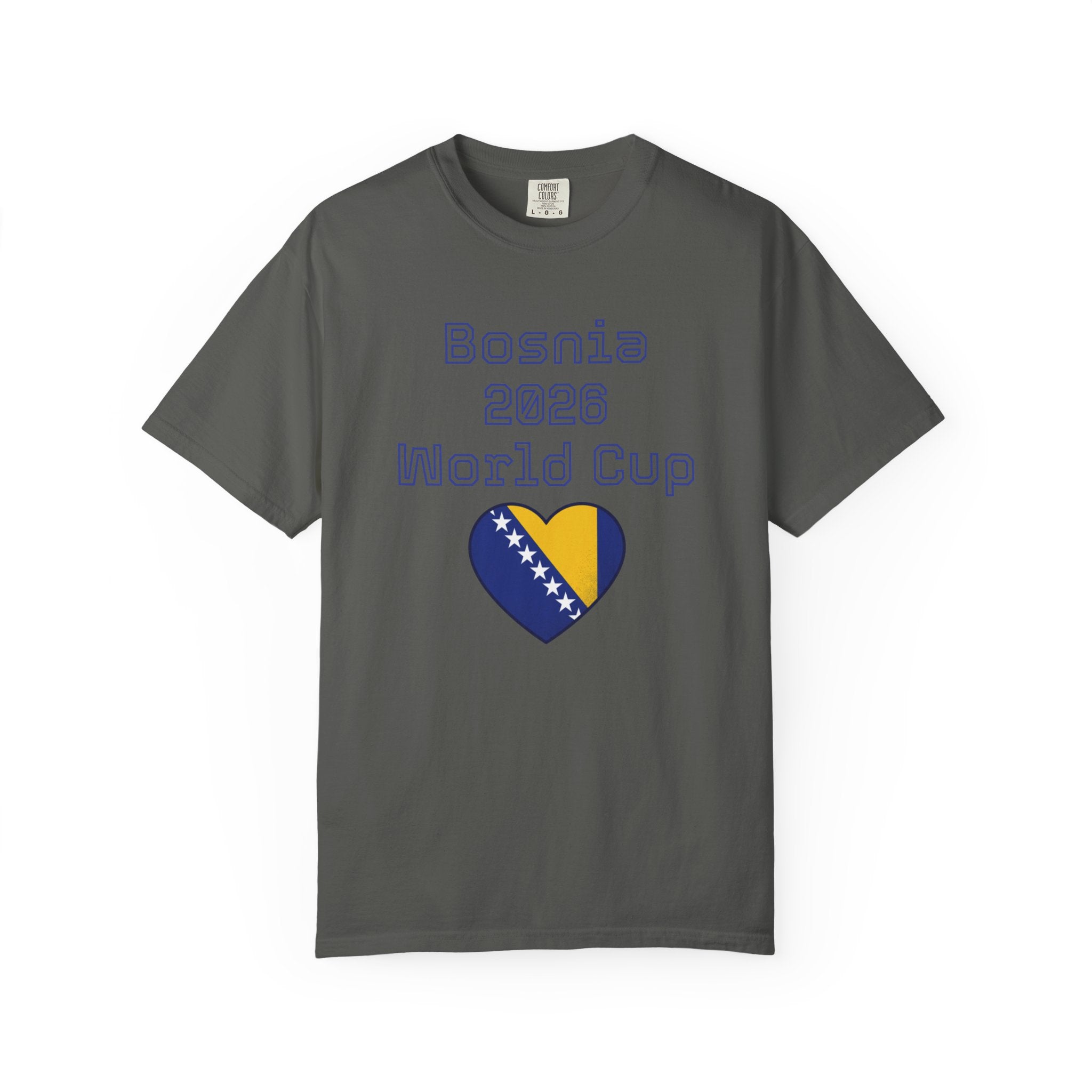 Bosnia 2026 World Cup T-Shirt — Heart Flag Soccer Fan Tee