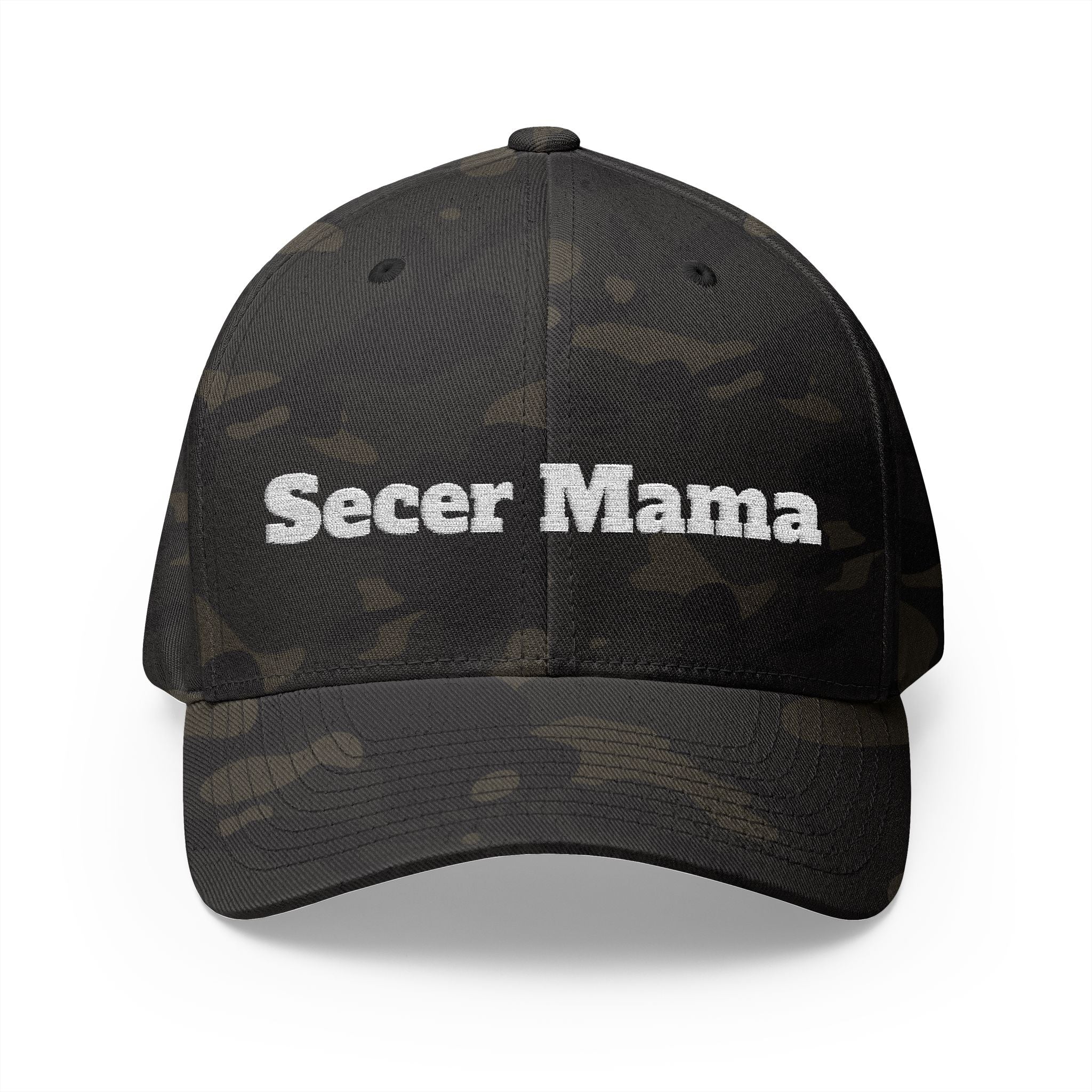 Embroidered "Secer Mama" Closed-Back Cap — Balkan Haus Mom Hat