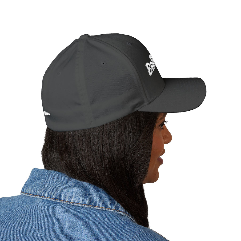 Balkan Haus Embroidered Cap — Minimal White Structured Hat