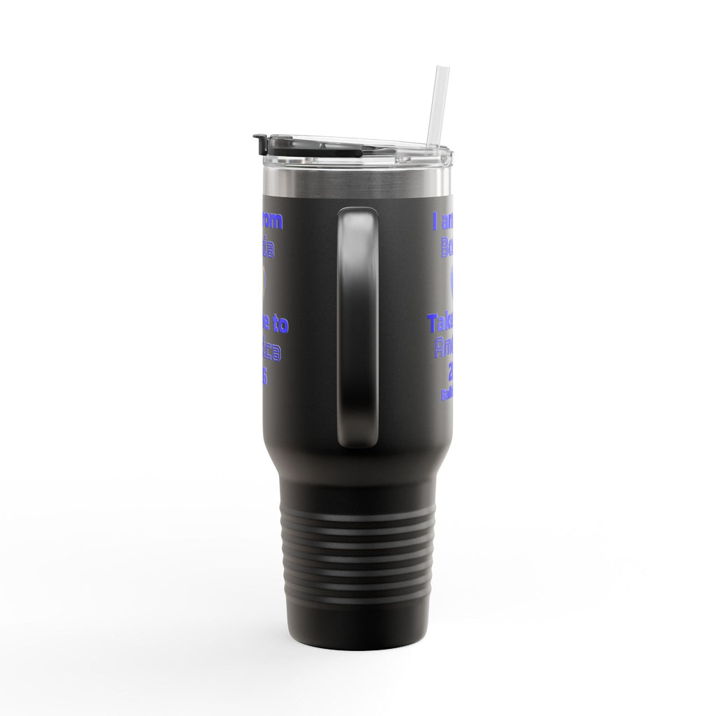 Bosnia World Cup 40oz Insulated Travel Mug - Soccer Fan Tumbler
