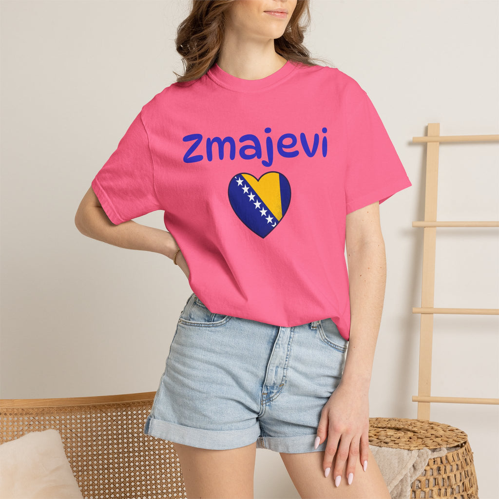 Zmajevi Heart T-Shirt – Bosnian Flag Pride Tee (Balkan Haus)