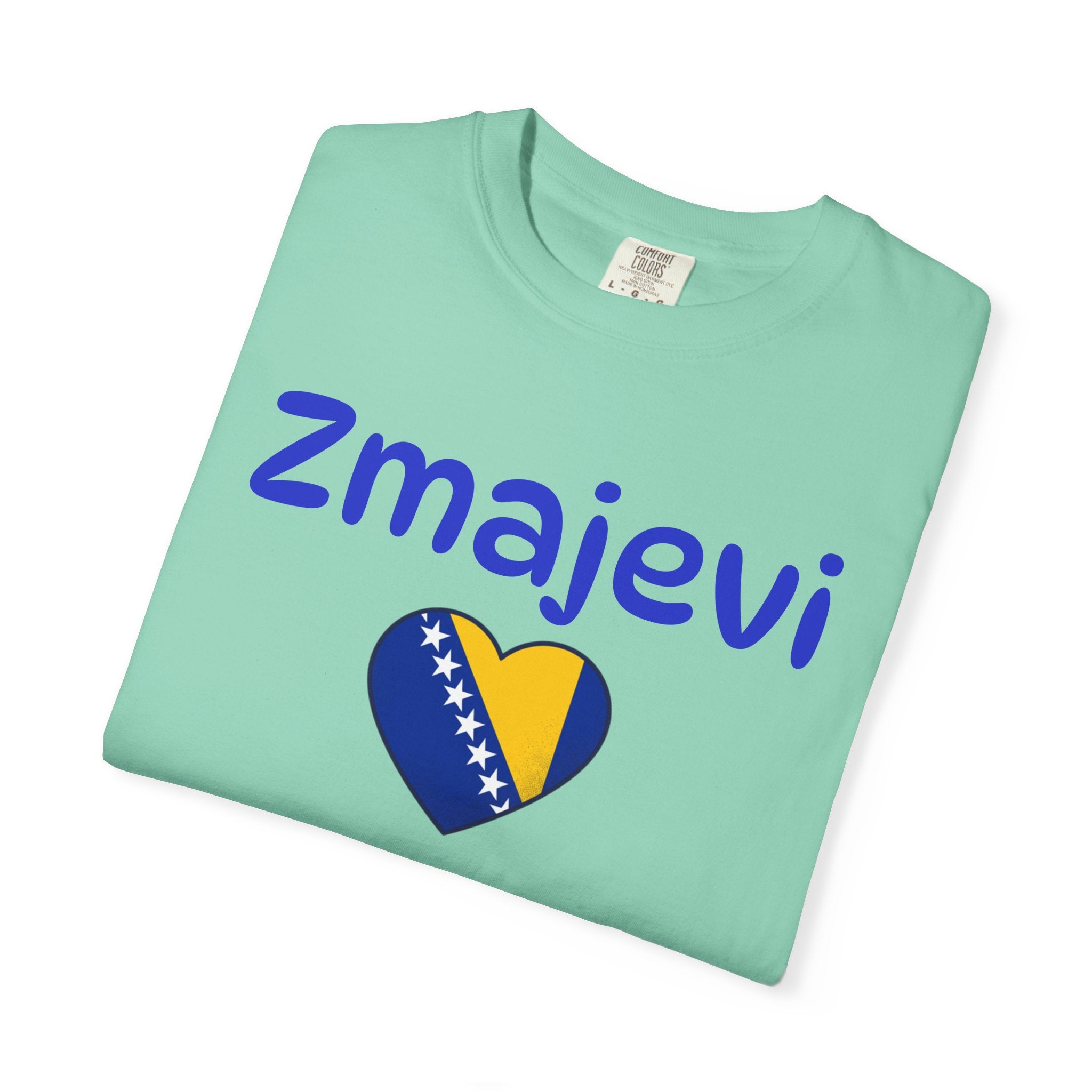Zmajevi Heart T-Shirt – Bosnian Flag Pride Tee (Balkan Haus)