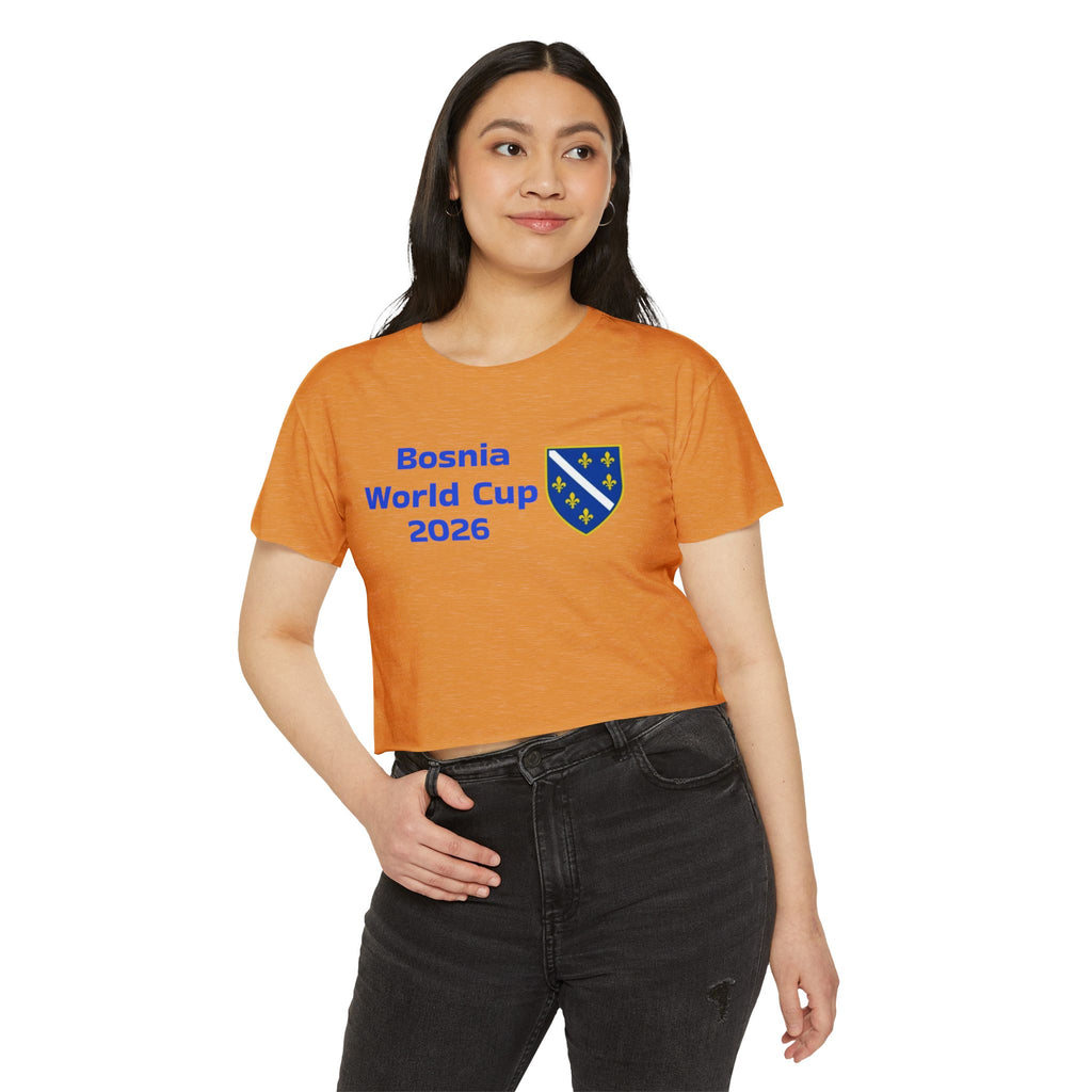 Bosnia World Cup 2026 Crop Top — Balkan Haus Festival Tee