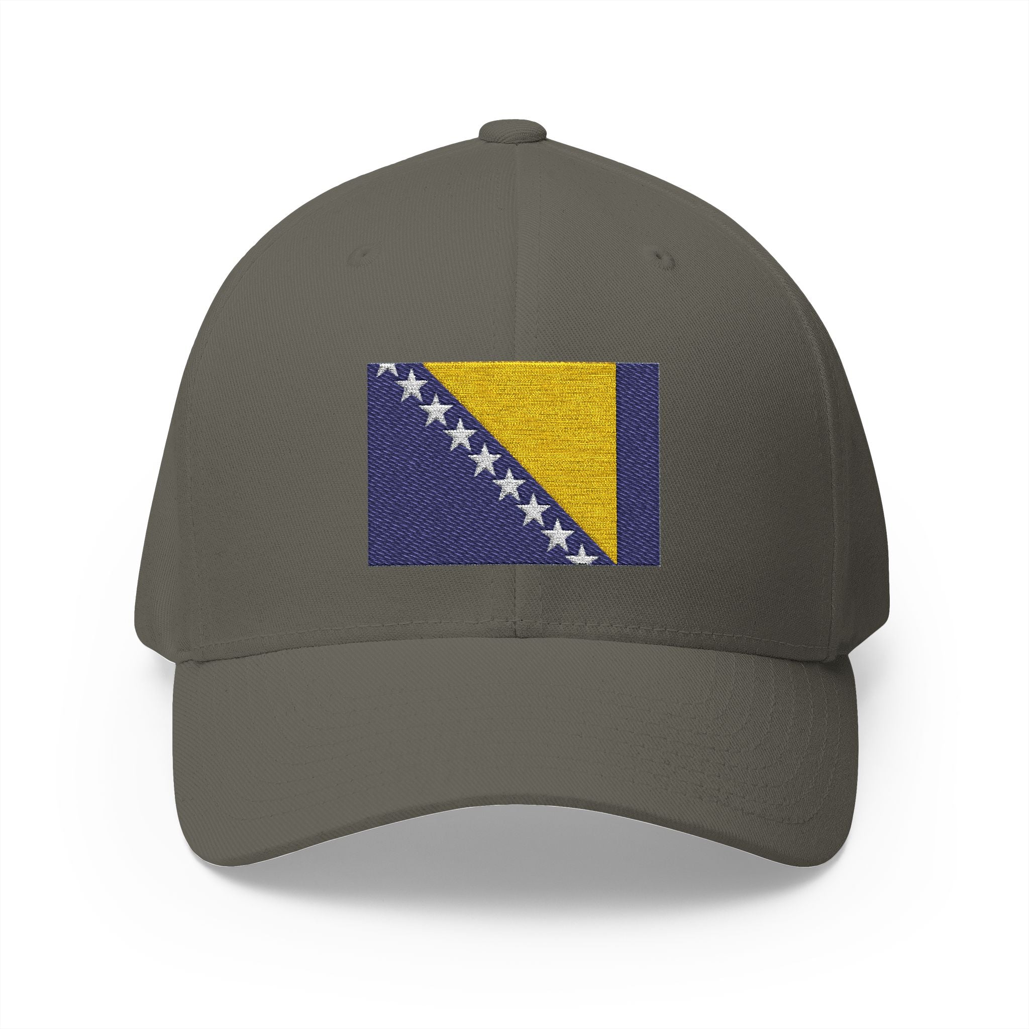Bosnia Flag Embroidered Cap — Balkan Haus Closed‑Back Baseball Hat
