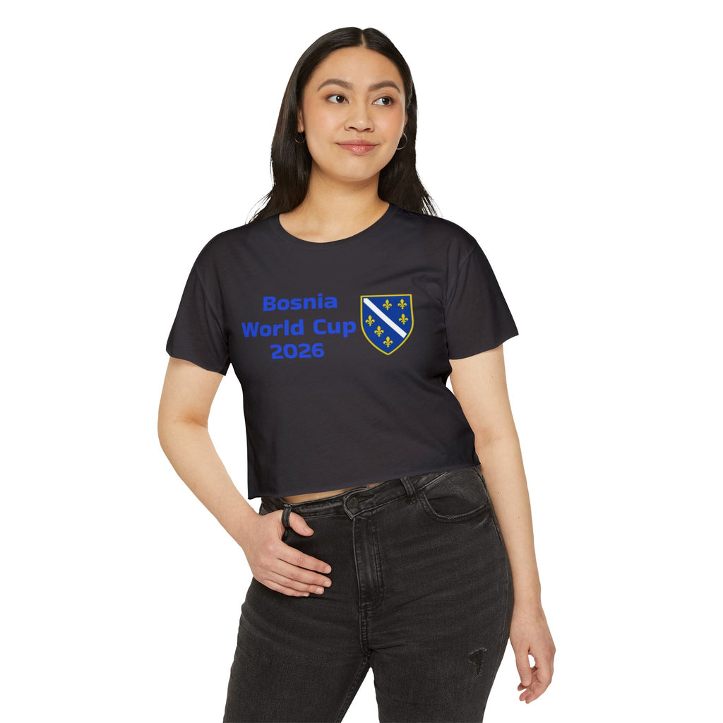 Bosnia World Cup 2026 Crop Top — Balkan Haus Festival Tee