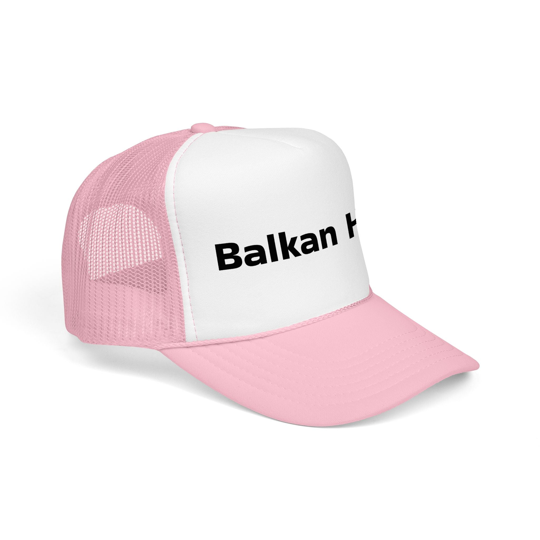 Balkan Haus Foam Trucker Hat — Mesh Back Logo Cap