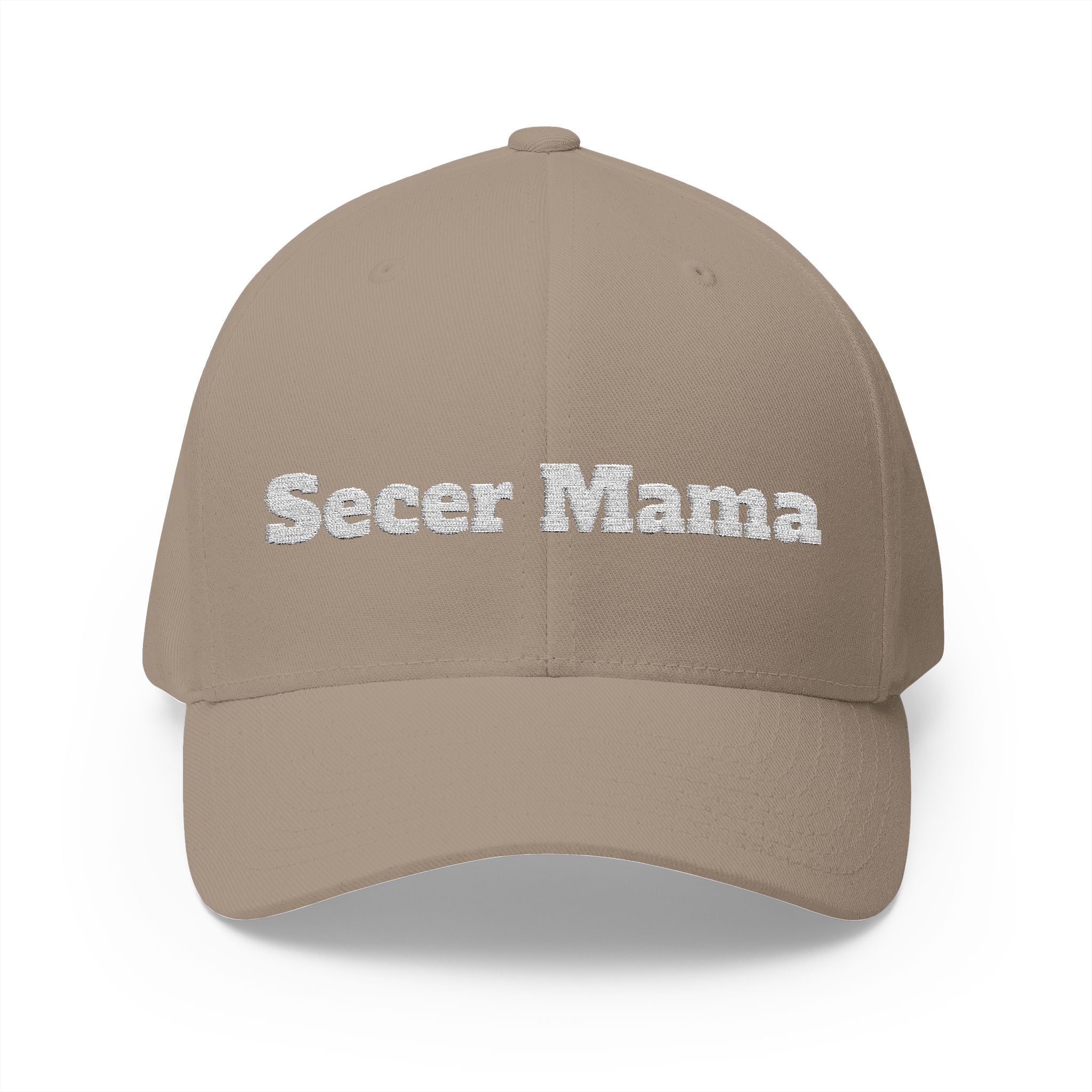 Embroidered "Secer Mama" Closed-Back Cap — Balkan Haus Mom Hat