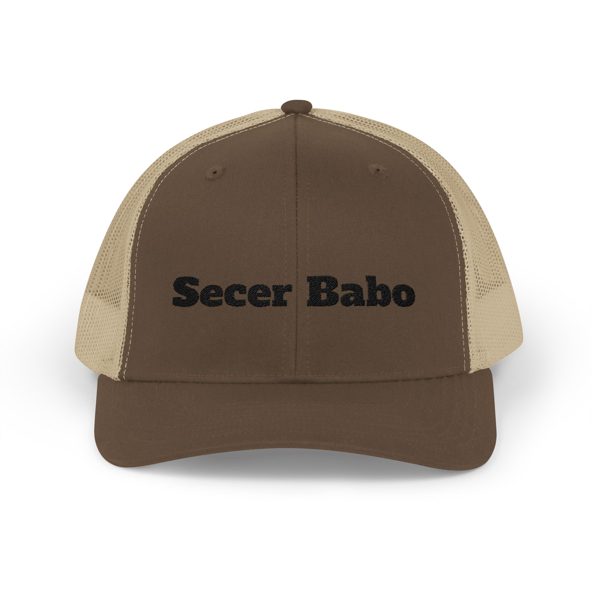 Secer Babo Trucker Cap — Embroidered Funny Phrase Snapback Hat