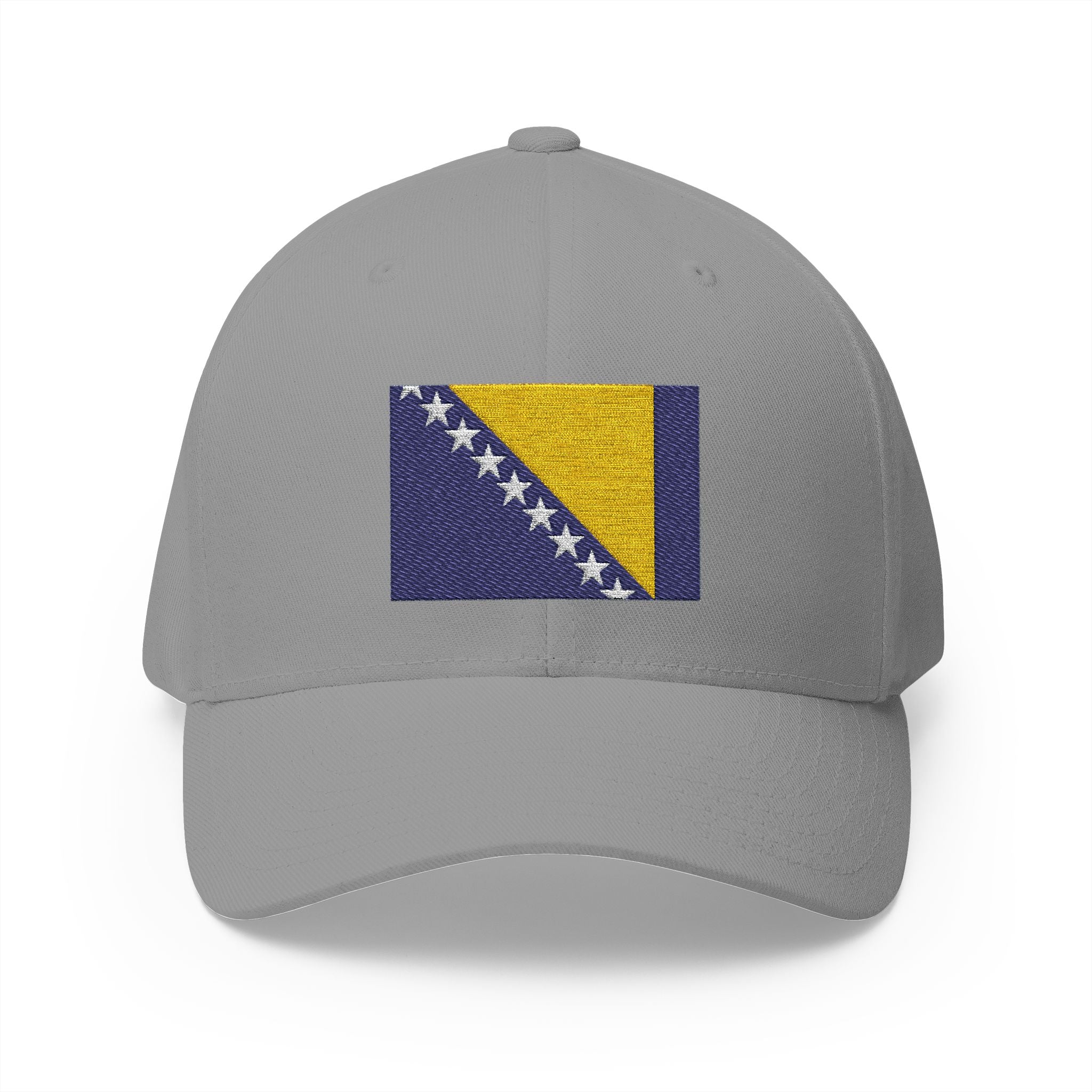 Bosnia Flag Embroidered Cap — Balkan Haus Closed‑Back Baseball Hat