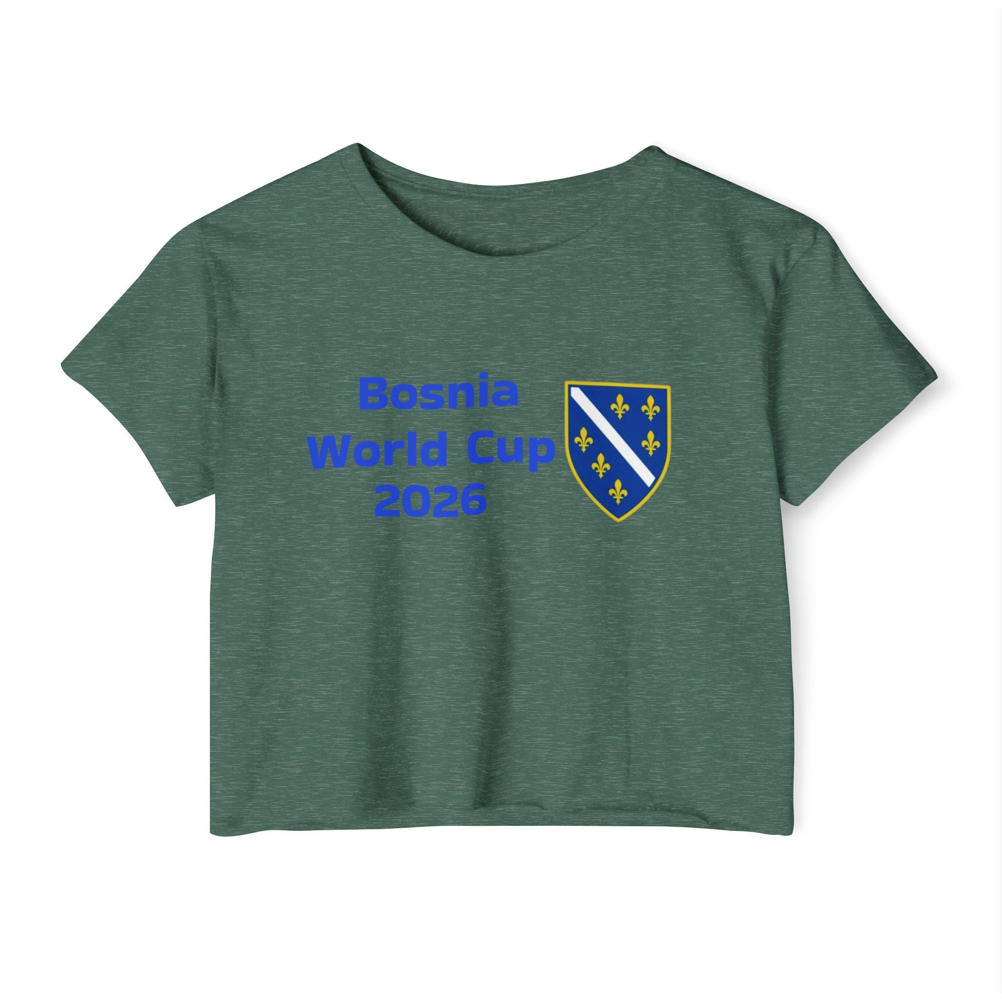Bosnia World Cup 2026 Crop Top — Balkan Haus Festival Tee